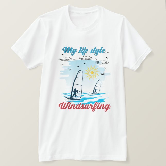Camiseta El Windsurf es mi estilo de vida (Anverso del diseño)