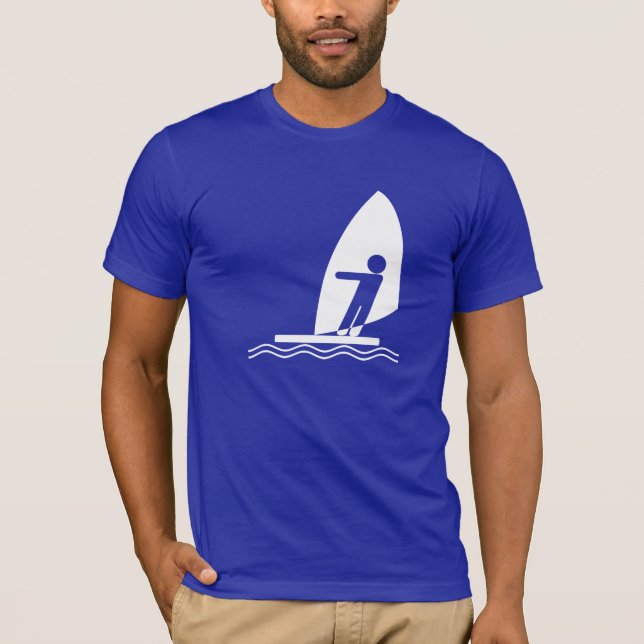 Camiseta El Windsurfing azul (Anverso)
