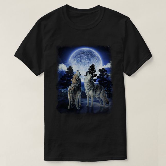Camiseta El Wolf nativo americano de los hombres de montaña (Diseño del anverso)