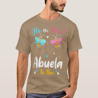 Camiseta Él y ella Abuela se cuidarán de la reserva de géne