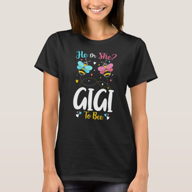 Camiseta Él Y Ella Gigi Para Atender La Revelación De Géner (Anverso)