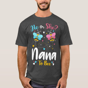 Camiseta Él y ella Nana se cuidarán de la revelación de gén