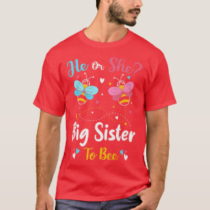 Camiseta Él y Ella Son Hermanas Grandes Para Ser Asistentes