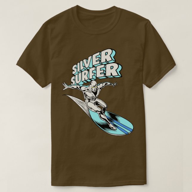 Camiseta El yacimiento de los niños de la surf de plata (Diseño del anverso)