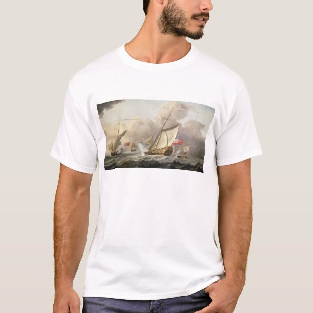 Camiseta El yate real "Maria" que intercambia saludos (Anverso)