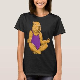 Camiseta El yoga de Capybara plantea ejercicios de entrenam