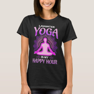 Camiseta El yoga de la risa es mi Happy Hour Premium