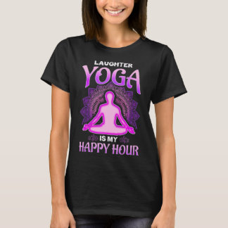 Camiseta El yoga de la risa es mi Happy Hour Premium