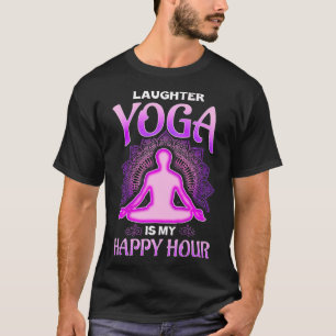 Camiseta El yoga de la risa es mi Happy Hour Premium
