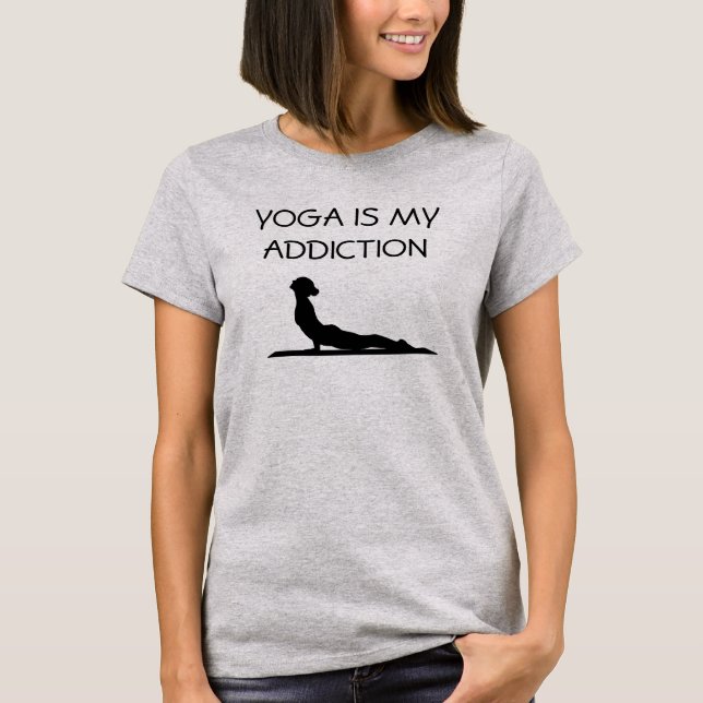 Camiseta El yoga es mi adicción (Anverso)