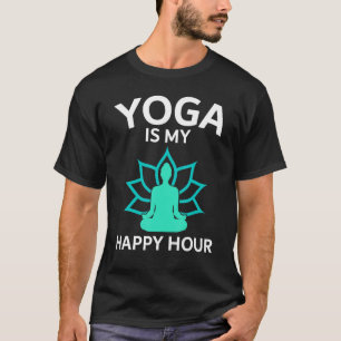 Camiseta El Yoga es mi Happy Hour Guru Sport Workplace USA 