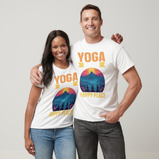 Camiseta El yoga es mi lugar feliz