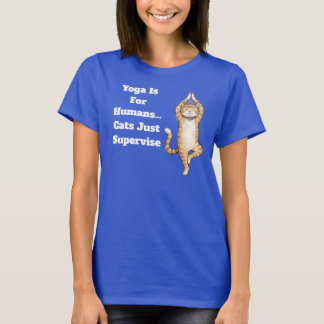 Camiseta El Yoga Es Para Humanos… Los Gatos Solo Supervisan