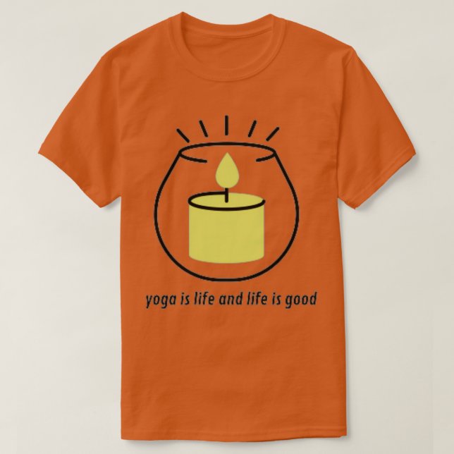 Camiseta el yoga es vida y la vida es un buen regalo para y (Diseño del anverso)