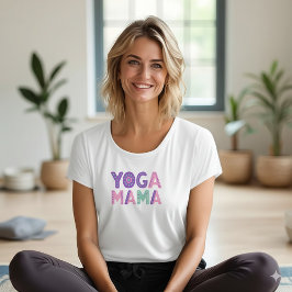 Camiseta El Yoga Mama Retro Boho