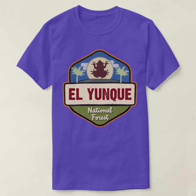 Camiseta El Yunque regalo de pegatina forestal nacional JJ (Diseño del anverso)