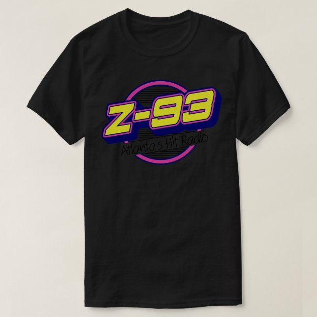 Camiseta El Z 93 de Atlanta sintoniza estación de radio ret (Diseño del anverso)