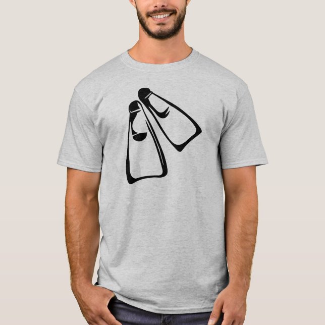 Camiseta El zambullirse - aletas (Anverso)