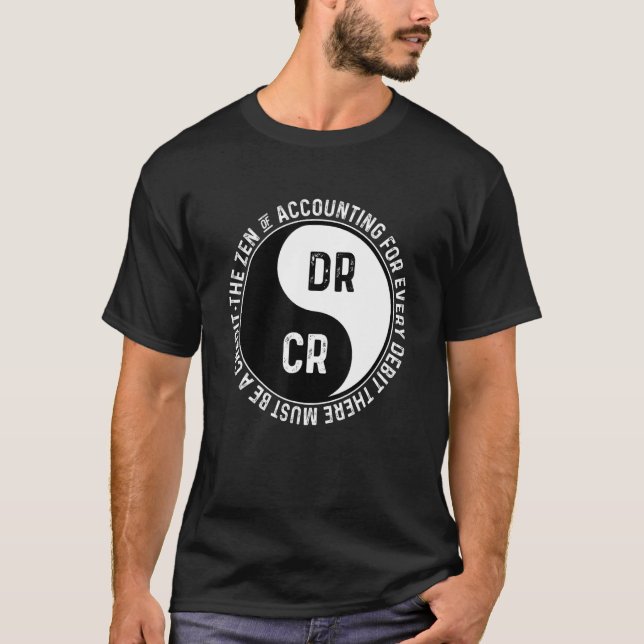 Camiseta El Zen de contabilidad de cada débito debe ser (Anverso)