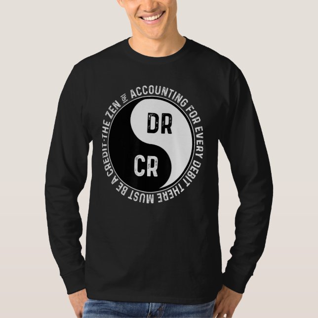 Camiseta El Zen de contabilidad de cada débito debe ser (Anverso)
