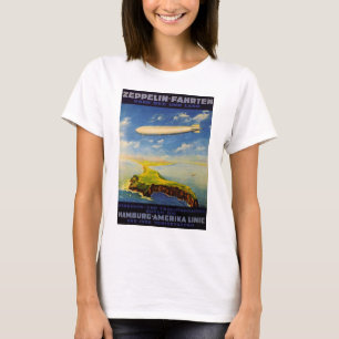 Camiseta El zepelín dispara el ~ sobre el mar y la tierra