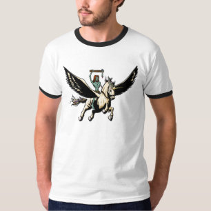 Camiseta El zombi Jesús monta Pegaso a la gloria