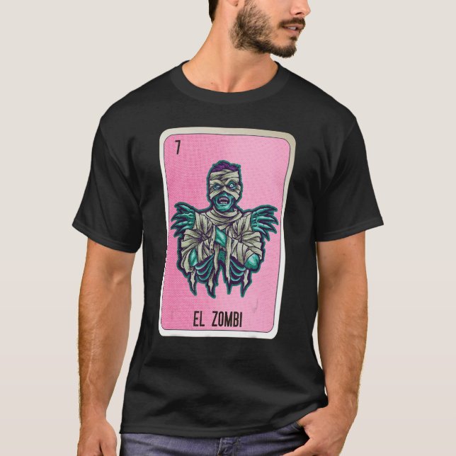 Camiseta El Zombi Mexican Slang Lottery Bingo Cards (Anverso)