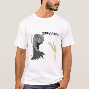 Camiseta ¡El zombi vegetariano quiere Graaaains!