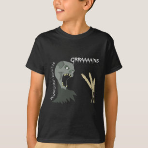 Camiseta ¡El zombi vegetariano quiere Graaaains!