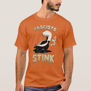 Camiseta El zorrillo retro lindo - los fascistas apestan
