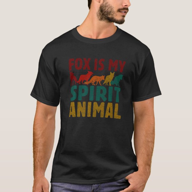 Camiseta El Zorro Cuta Es Mi Animal Espiritual Para Los Hom (Anverso)