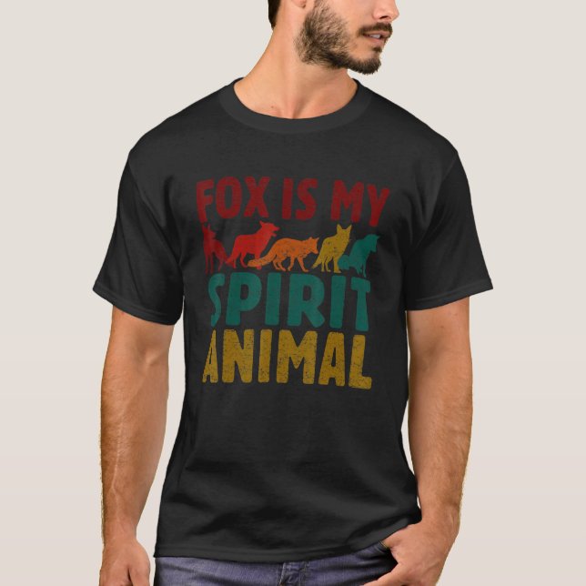 Camiseta El Zorro Cuta Es Mi Animal Espiritual Para Los Hom (Anverso)