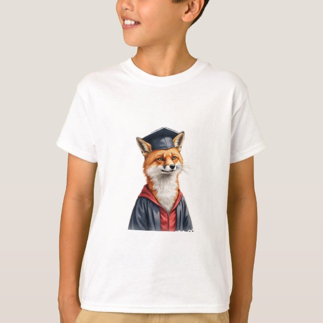 Camiseta el zorro graduado (Anverso)