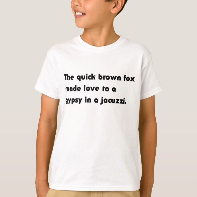 Camiseta El Zorro rápido marrón... Jacuzzi gitano Pangram T (Anverso)