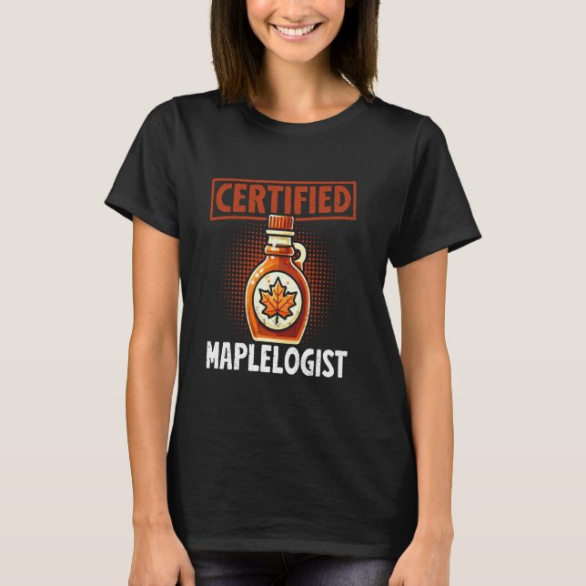 Camiseta elaboración de jarabe de arce aprovechamiento del  (Anverso)