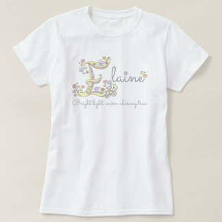 Camiseta Elaine chicas E nombre significa personalizado tee