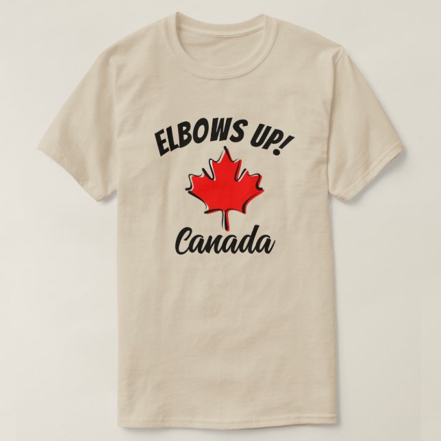 Camiseta ¡Elbows Arriba! Canada (Diseño del anverso)