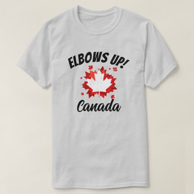 Camiseta ¡Elbows Arriba! Canada (Diseño del anverso)