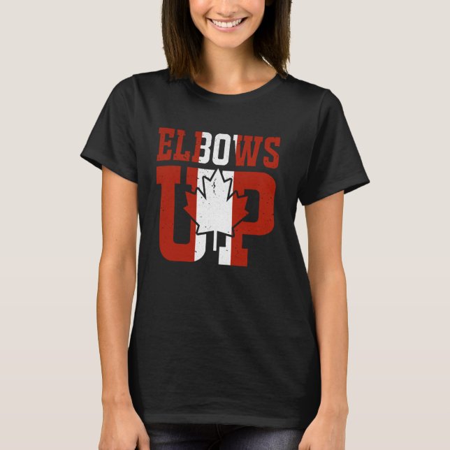 Camiseta Elbows Up Canada (Anverso)