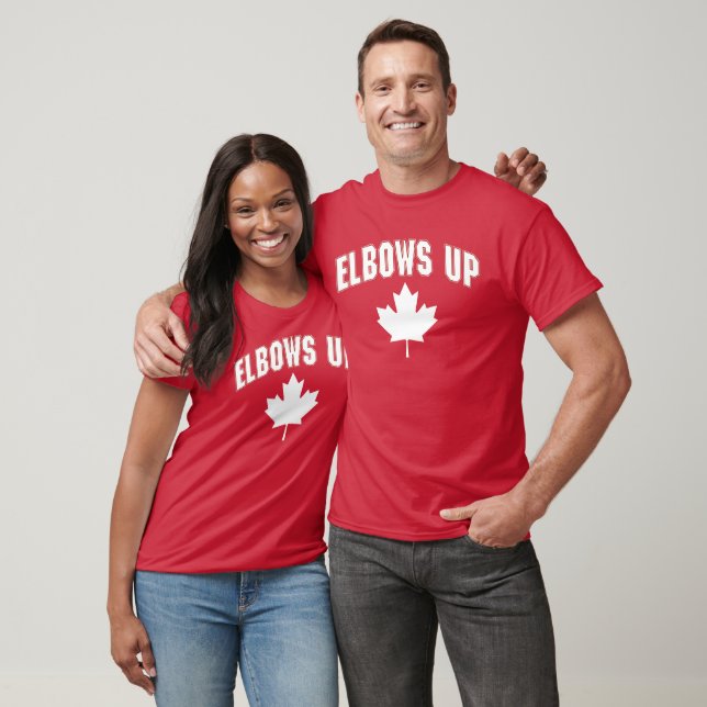 Camiseta Elbows Up Canada. (Unisexo)