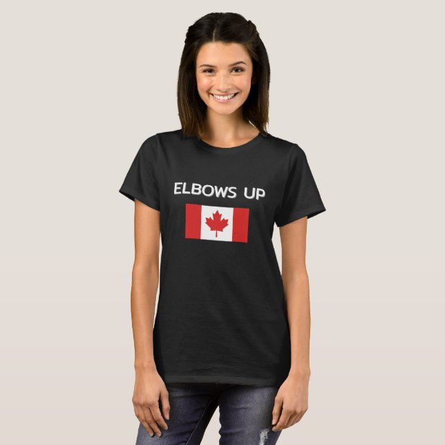 Camiseta Elbows Up Canada (Anverso completo)