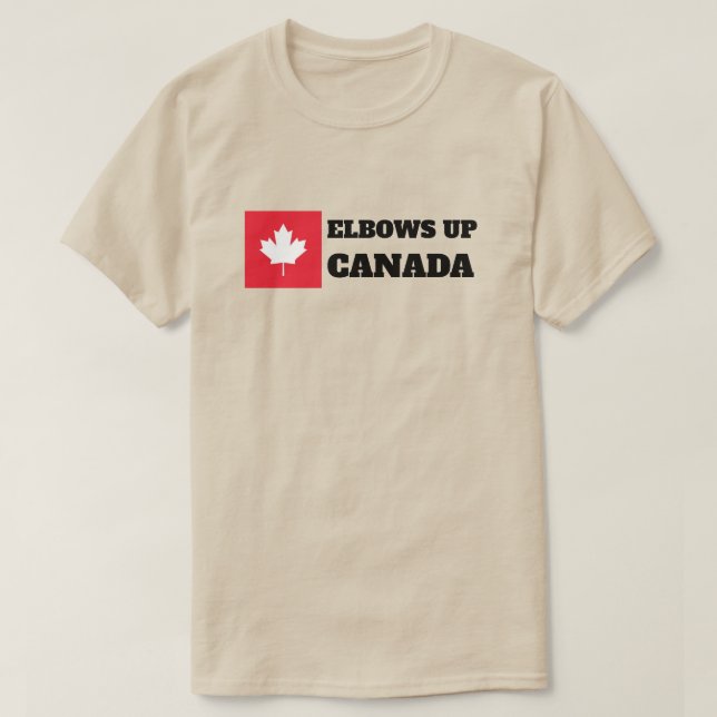 Camiseta Elbows Up Canada (Diseño del anverso)