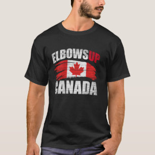 Camiseta Elbows Up Canadá Hombres Mujer Top Canadi