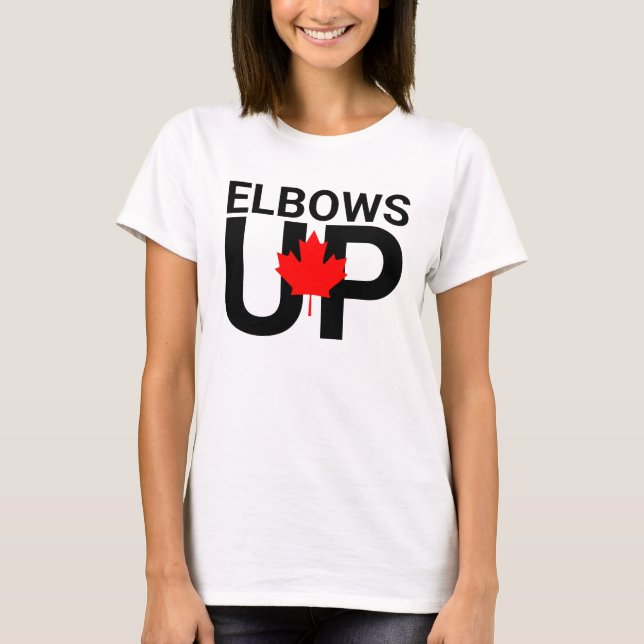 Camiseta Elbows Up Canada Nunca 51ª camiseta, Anti-Trump (Anverso)