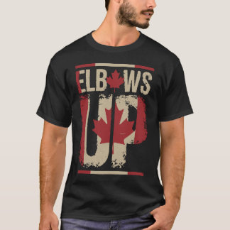 Camiseta Elbows Up Canada True North Strand Free Proud