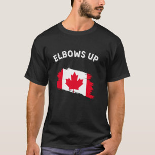 Camiseta Elbows Up Canadian Flag - Support Canada Elbows Up