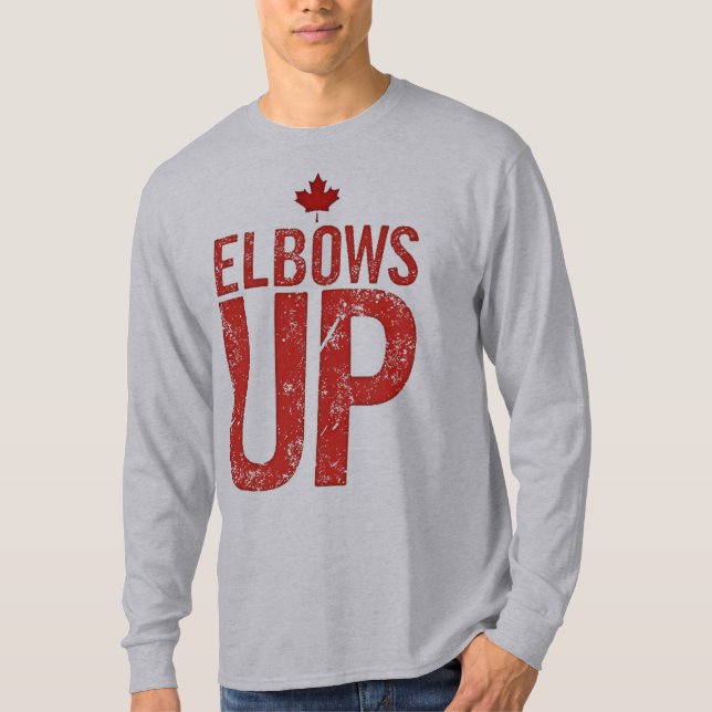 Camiseta Elbows Up - Stand Strand for Canada (Anverso)