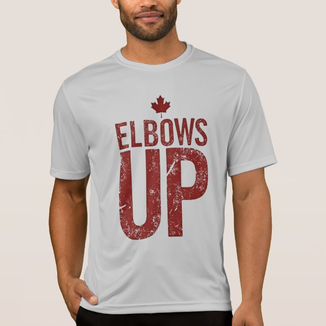 Camiseta Elbows Up - Stand Strand for Canada (Anverso)