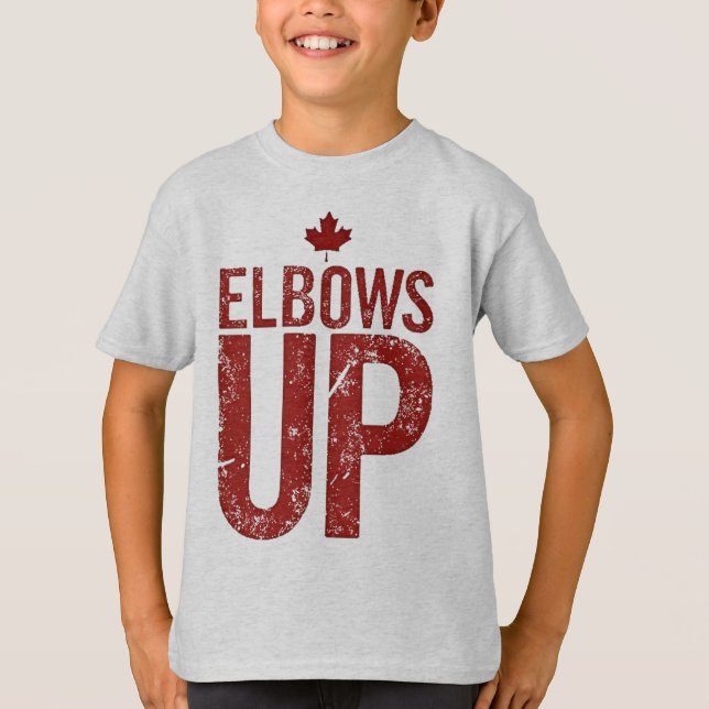 Camiseta Elbows Up - Stand Strand for Canada (Anverso)
