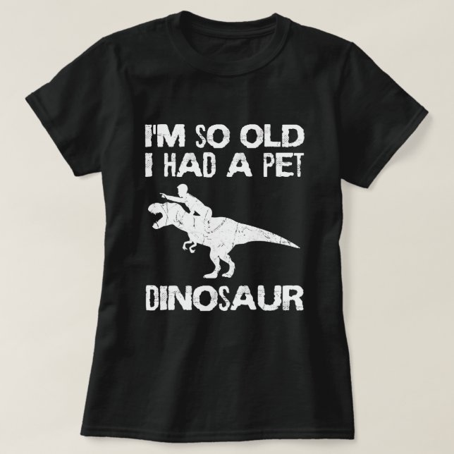 Camiseta Eld pensionista de retiro de dinosaurio para adult (Diseño del anverso)